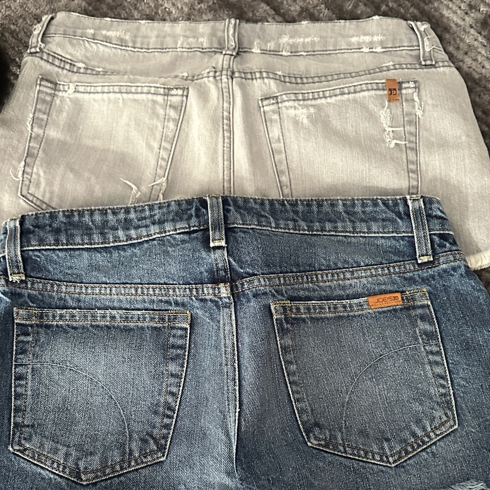 Joe's Jeans Blue and Gray Jean Shorts